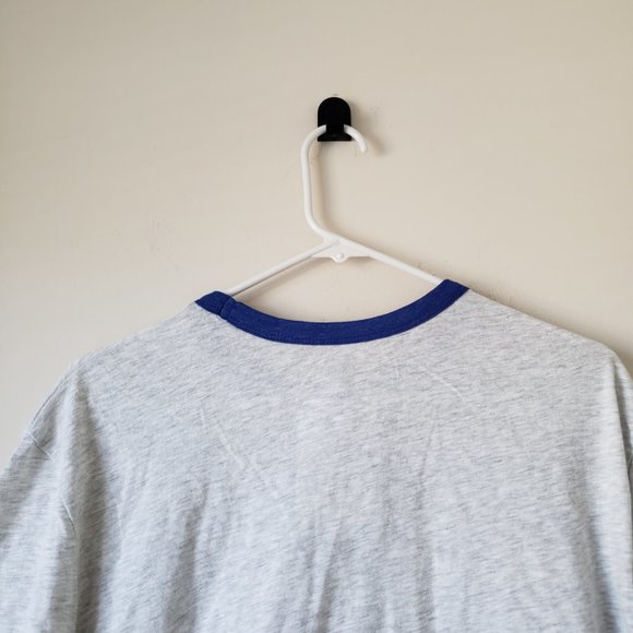 St Louis Blues T-Shirt Tee Mens Large Heathered Light Gray NHL Big Logo NWT - Picture 7 of 13